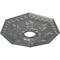Ekena Millwork Nottingham Ceiling Medallion (Fits Canopies up to 4 5/8"), 18"OD x 3 1/2"ID x 1 1/2"P, Platinum CM18NTPLS - alternate 3